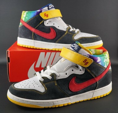 OG 2008 NIKE DUNK MID PRO SB TIE DYE EDITION UK 10 US 11 EU 45 RARE VTG DS AIR | eBay