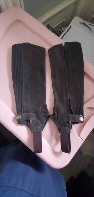 DUBLIN Brown SUEDE HALF CHAPS SZ.M NWOT
