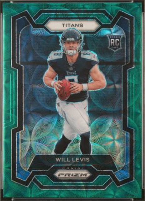 2023 PANINI PRIZM WILL LEVIS GREEN SCOPE PRIZM RC 30/75 TENNESSEE TITANS #397