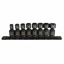 Astro Pneumatic 78340 8pc 3/8" Dr. SAE Nano Pinless Universal Impact Socket Set