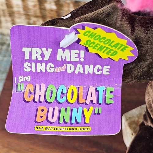 DanDee Rabbit Stuffed Plush Chocolate Bunny Musical Animated Sing & Dance VIDEO - Picture 8 of 10