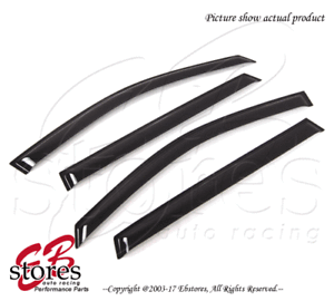 For-GMC-Terrain-2010-2017-Outside-Mounted-Dark-Smoke-JDM-Window-Visors-4pcs