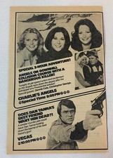 1979 ABC tv ad~ CHARLIE'S ANGELS downhill collision course, VEGAS
