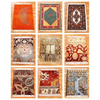 Handmade Küche Platzdeckchen Indisch Traditionell Wolle Mehrfarbig Tisch Teppich
