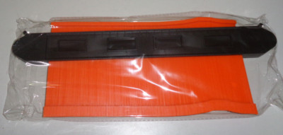 Saker Anschließbare Konturenlehre Schwarz/Orange 25cm