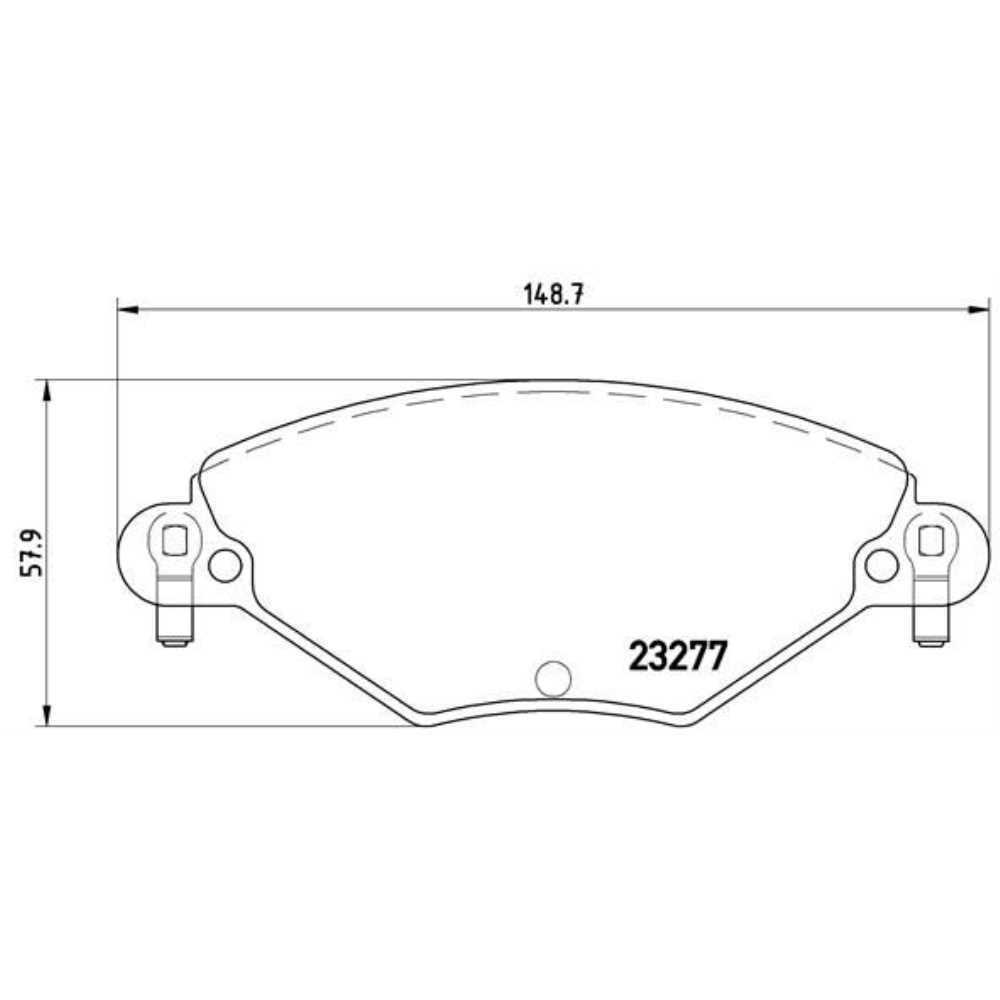 Bremsbeläge P 61 071 BREMBO für CITROËN C5 I C5 I Break C5 II C5 II Break - Bild 5
