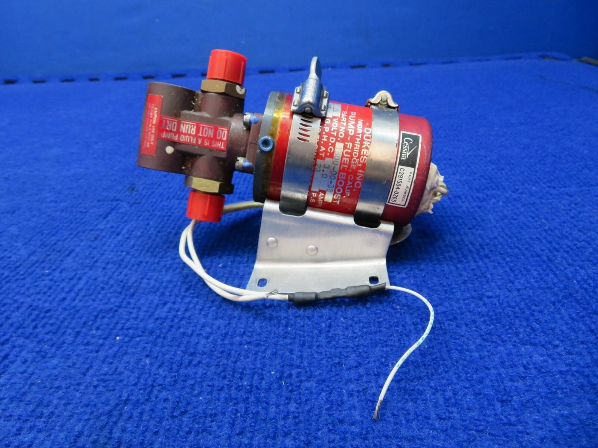 Cessna 210 / T210N Dukes Electric Fuel Boost Pump 28v P/N 1500-00