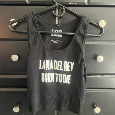 Lana Del Rey Born To Die Cropped Tank Top Size Large Coachella Merch