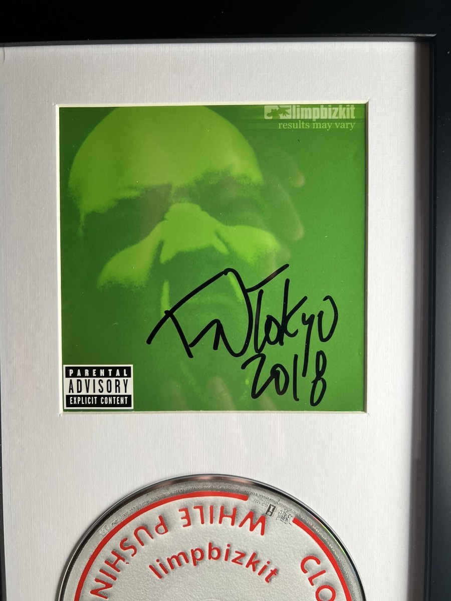Limp Bizkit Results May Vary サイン入り LIMP BIZKIT RESULTS MAY VARY SIGNED FRAMED CD Autograph Fred Durst