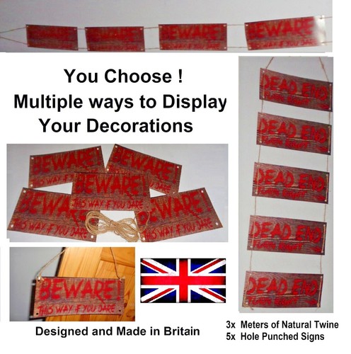 Happy Halloween Trick Treat Banner Bunting Party Garland Hanging Decoration sign - Picture 8 of 47