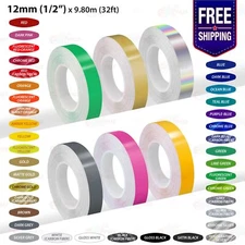 1/2" PIN STRIPE Car Model Pinstriping Decals Adhesive TAPE Vinyl Stickers 12mm