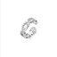 Adjustable Sparkling Bow Ring - Silver Plated With 2 Ct Cubic Zirconia, Gift Ready
