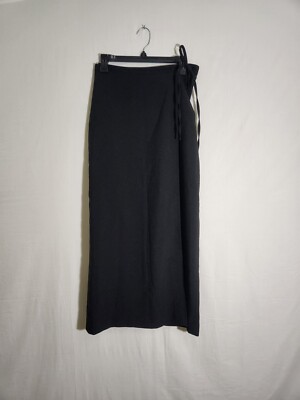 Hennes Collection for H&M Womens Wrap Skirt Size 36 Black A-Line