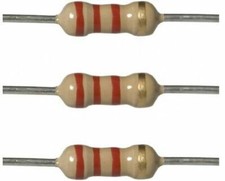 20 Pack 1/4W - 2.2K 2200 Ohm Ω Resistor 5% Tolerance 1/4 Watt Carbon Film