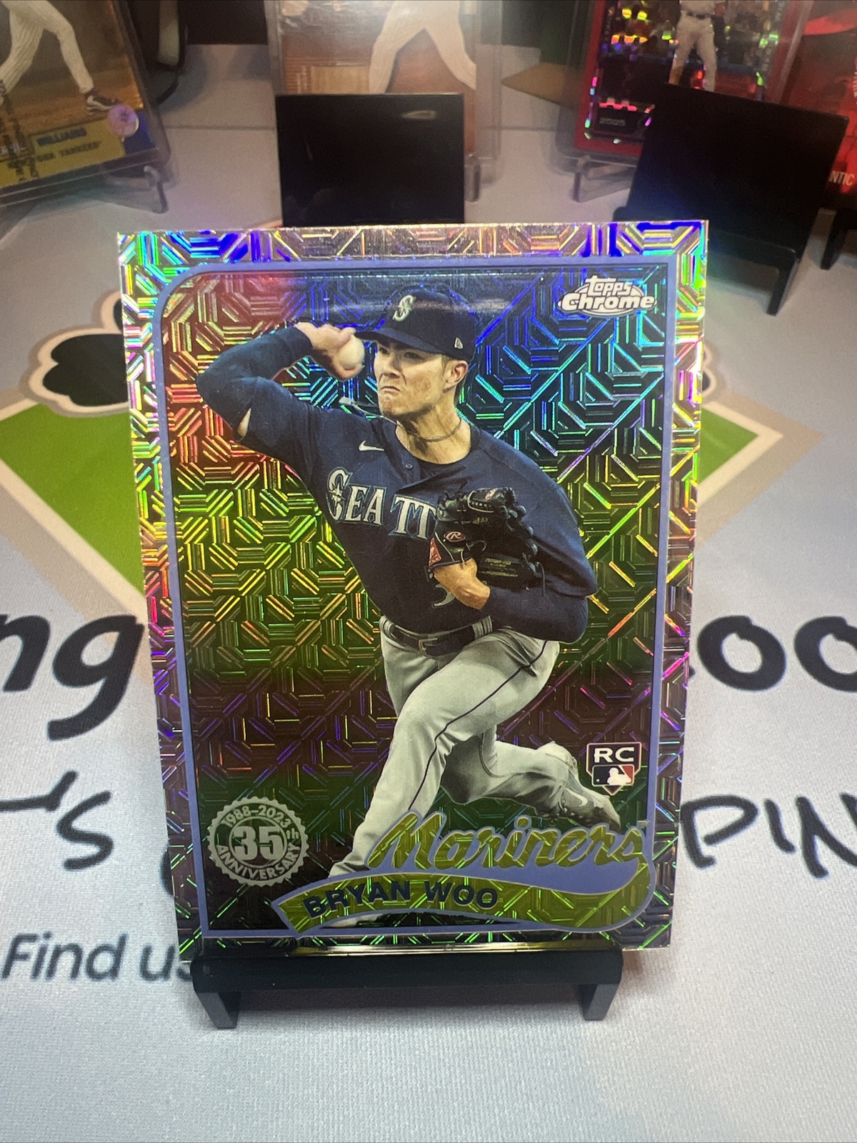 2024 Topps Series 1 #T89C-95 Bryan Woo RC Rookie 1989 Silver Pack Mojo Mariners