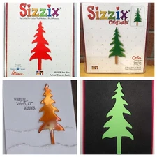 Sizzix Die Pine Tree House Forest Scrapbook Diecut CardMaking Crafts Nature NEW!