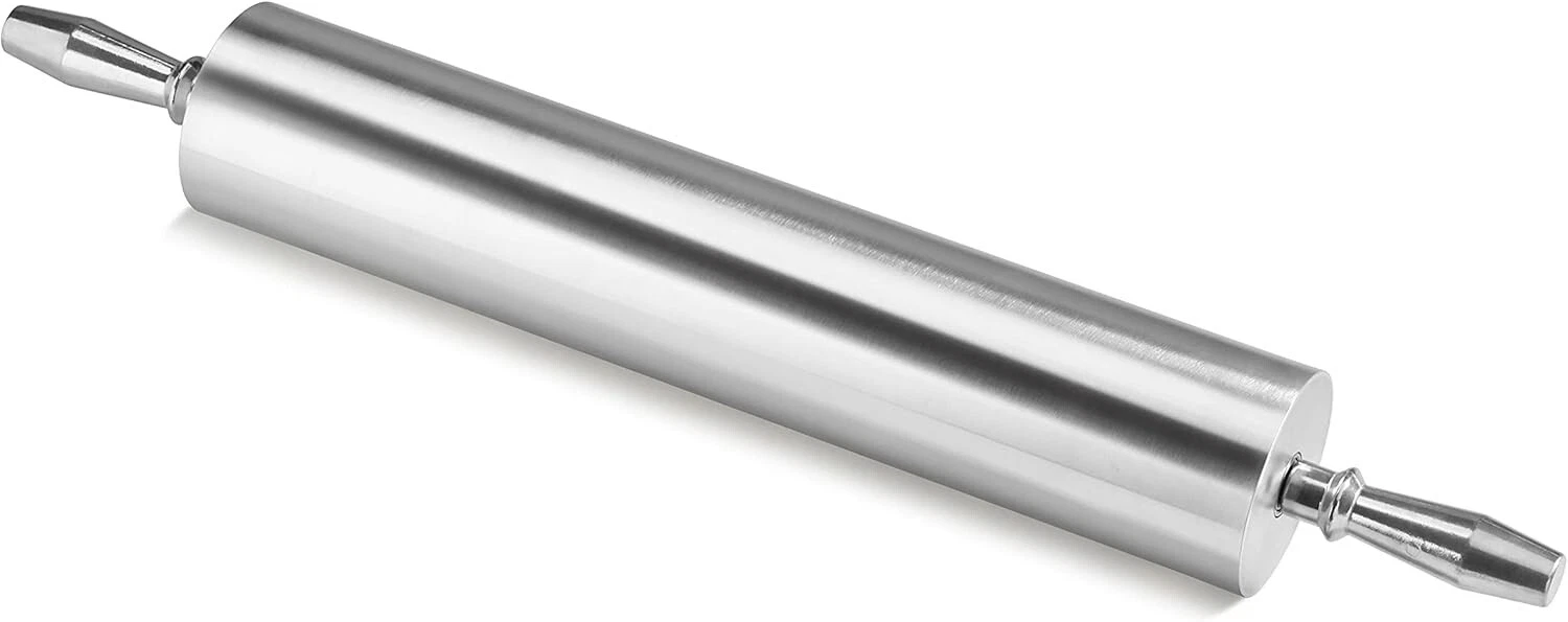 18” Extra Heavy-Duty Aluminum Rolling Pin - Commercial Bakery & Pizza Tool
Opens in a new window or