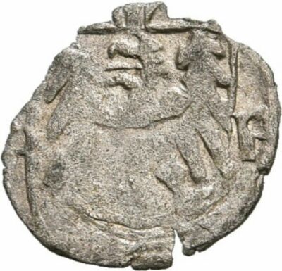 1420-1437 MUNSTER Silesia (German States) small silver heller- Eagle/M 