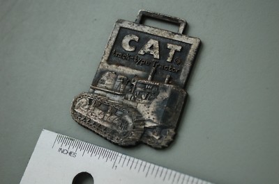 CAT CATERPILLAR D7E Track Type Tractor Dozer Crawler Vintage Watch Fob H O PENN