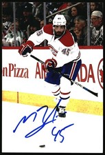 Mark Barberio Autographed 4x6 Photo Montreal Canadiens #45 B