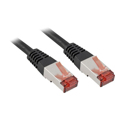 goobay Patchkabel Cat.6 S/STP, Kabel, schwarz