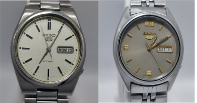 Lot Of 2 Vintage Seiko 5 
