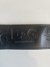 MEN’S AUTHENTIC DOLCE & GABBANA BLACK/ WHITE REVERSIBLE BELT SIZE 34 - 36
