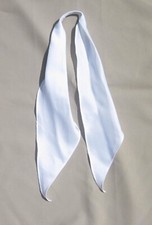 Scarf tie western square dance apache tie white NEW cowboy medium weight wedding
