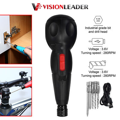 Electric Screwdriver Big Torque Mini Hand Battery Drill Power Tools Set 3.6V LED
