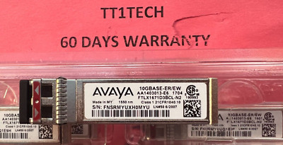 1pc of AVAYA  AA1403013-E6 SFP+ 10GBASE-ER/EW 1550nm 40Km SMF - FTLX1671D3BCL-N2