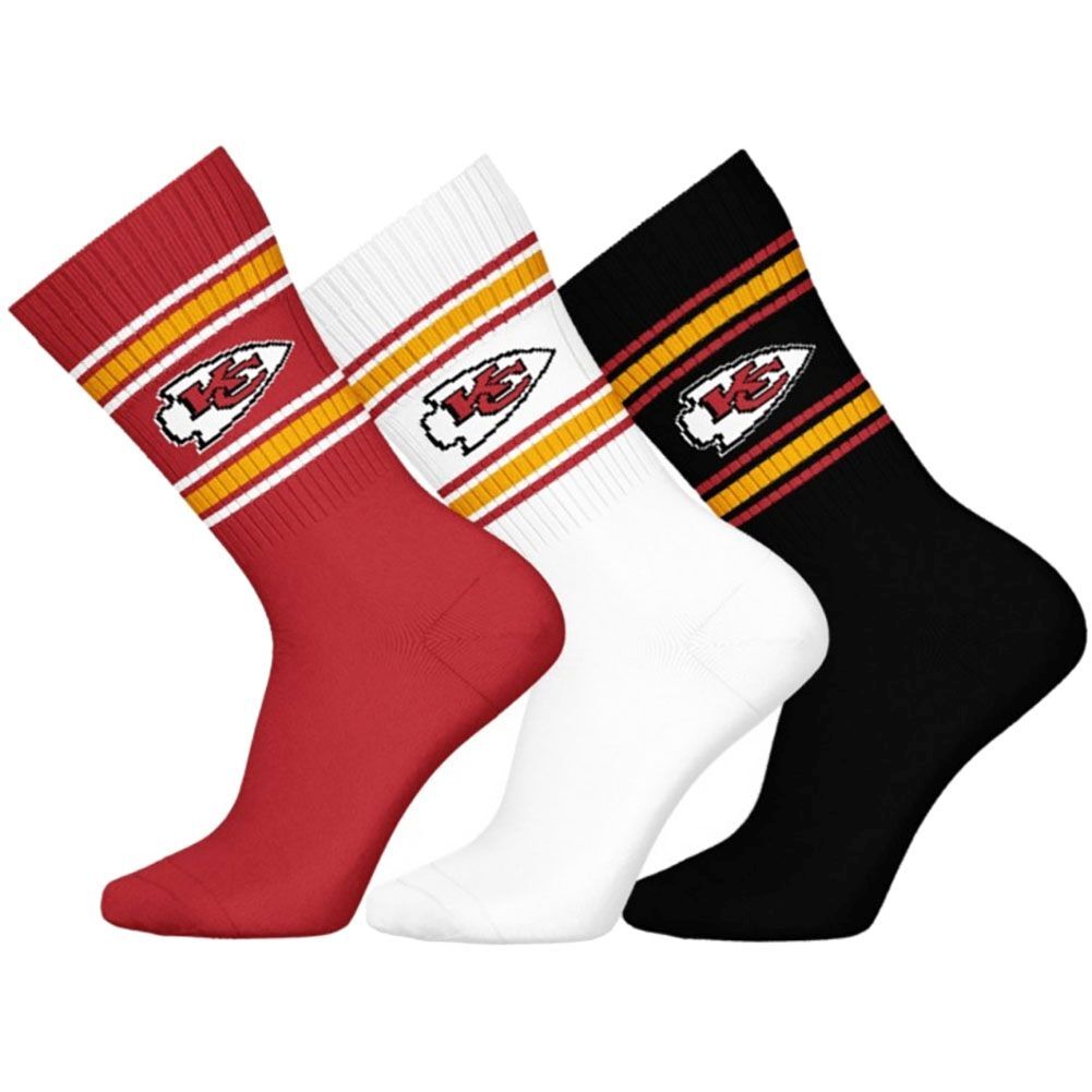 Мужские носки NFL Crew Socken - Kansas City Chiefs 3er Pack