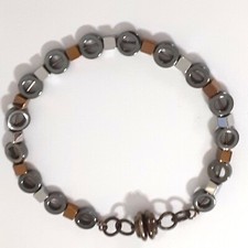 Magnetic Healing Hematite Anklet Bracelet 8.5 inches