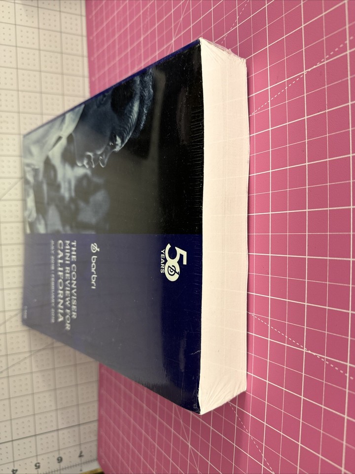 2018 2019 Barbri Bar Exam Prep CONVISER Mini Review For CALIFORNIA CA