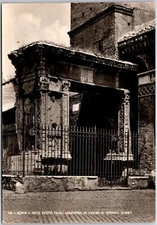 Roma Arco Eretto Dagli Argentieri In Onore Rome Italy Real Photo RPPC Postcard