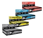 Dunlop Squash Balls - Pro Double Yellow Dot & Competition Yellow & Intro Blue