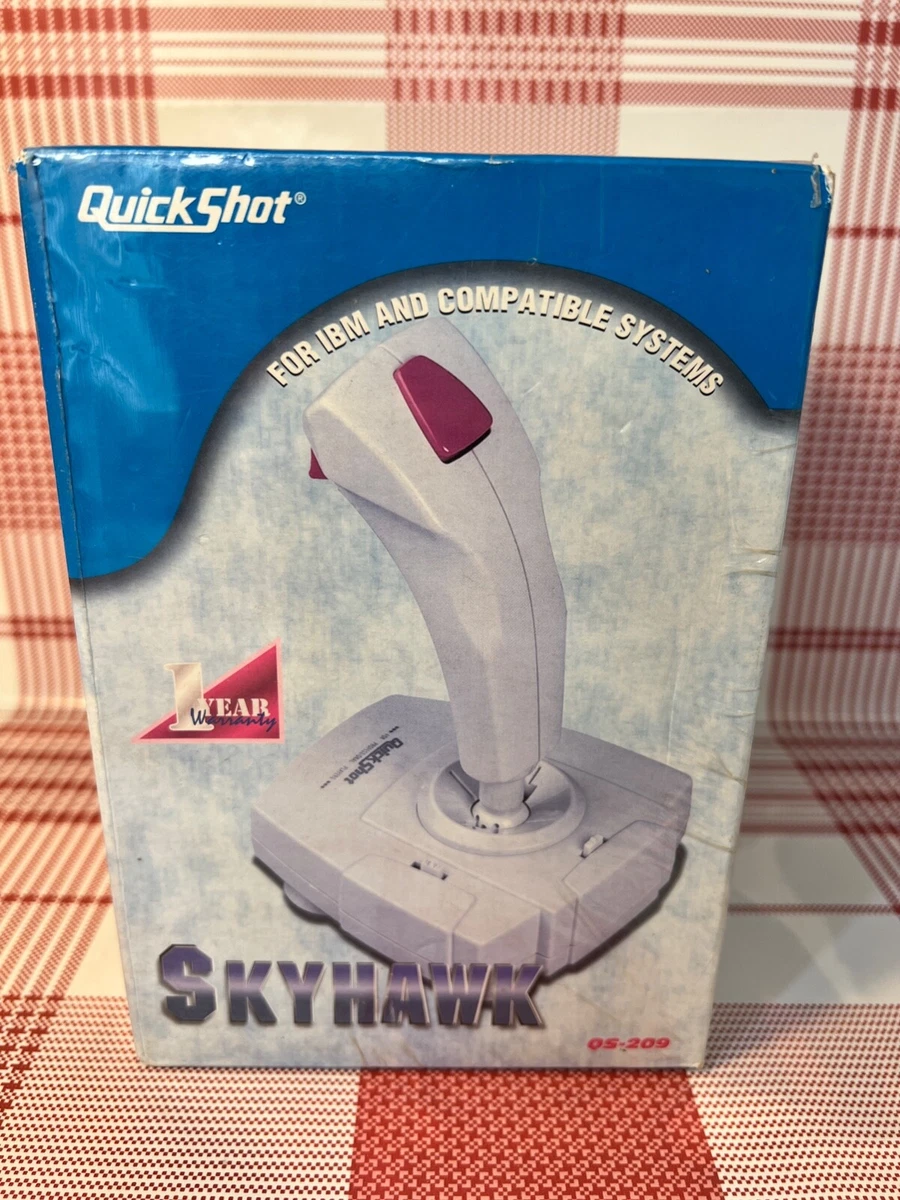 SEALED 1998 VINTAGE QUICKSHOT SKYHAWK GAMING JOYSTICK QS 209 ORIGINAL