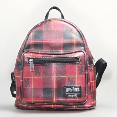 Loungefly Harry Potter Gryffindor Plaid Mini Backpack - Read  display picture 2