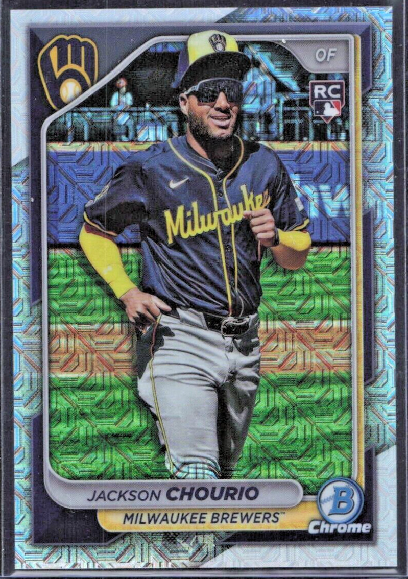 2024 Bowman Chrome Mega Box  Mojo Image Variation #69 Jackson Chourio RC MINT