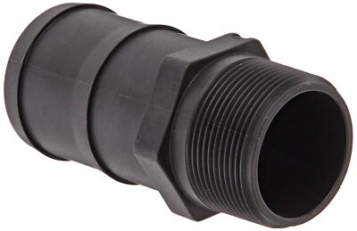 Banjo HB150-200 Polypropylene Hose Fitting, Adapter, 1-1/2'' NPT Male x 2'' Barbed
