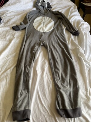 Carters Unisex Raccoon Zip Sleeper Pajamas Size 12