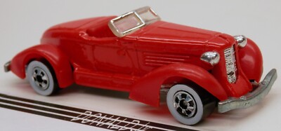 Hot Wheels 1934 Auburn 852 Red w/Whitewalls Boat Tail Speedster 1/64 Scale
