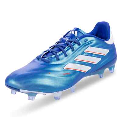 adidas Youth Copa Pure 2.1 Firm Ground Soccer Cleats, Lucid Blue/White, Sz-5
