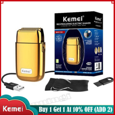 Men Electric Shaver Trimmer Rechargeable Portable Shaver Razor Kemei KM-TX1