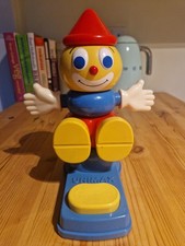 Vintage 1980's Unimax Fall Down Clown Toy Complete