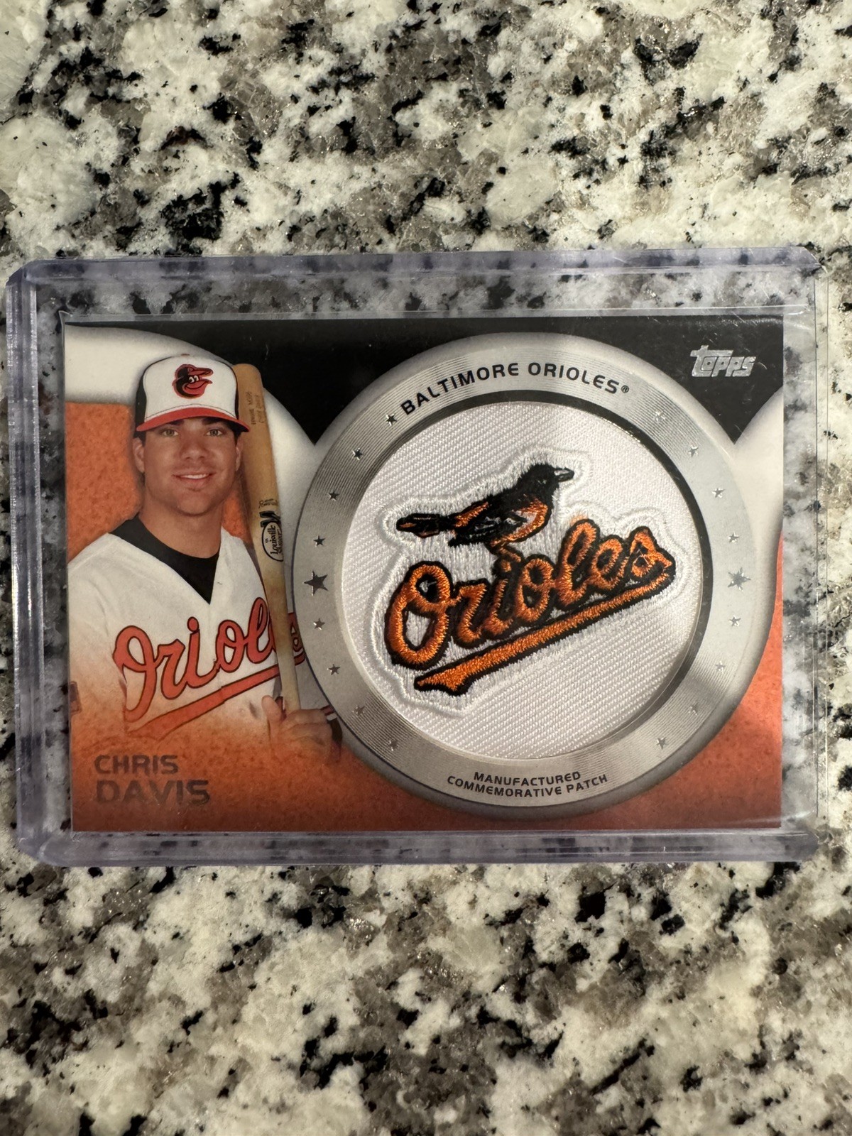 2013 Topps Commemorative Patch  CHRIS DAVIS  orioles  #CP-1