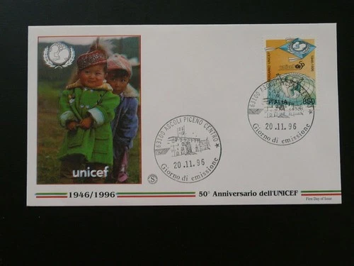 child Unicef FDC Italy 1996