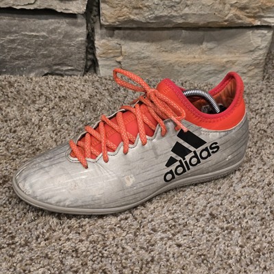 Adidas Men's Indoor Turf Soccer Shoes Silver Metallic Size 7