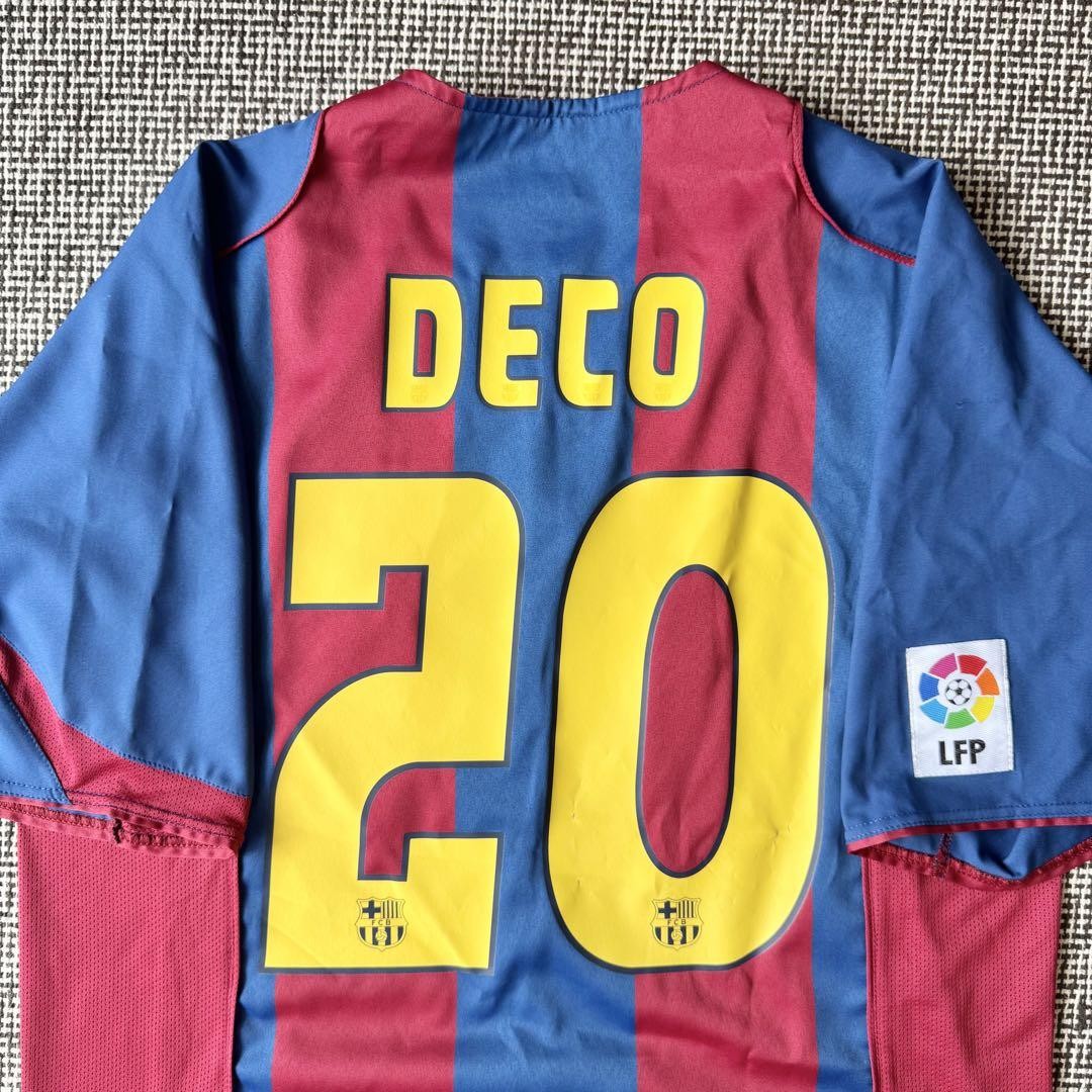 Deco #20 FC Barcelona 04/05 Home Jersey M Size Nike La Liga