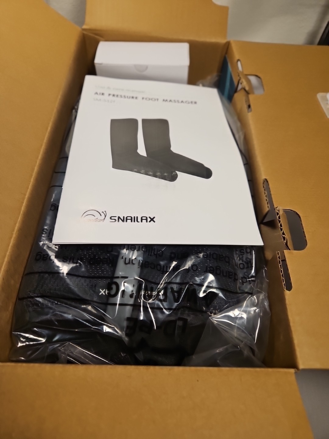 SNAILAX Foot & Leg Massager Model: SM-512F/Power 24W/Sz. 13.4" X 7.5" New