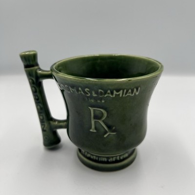 Vtg Schering Advertising Coricidin Cosmas & Damian Mug